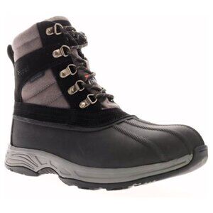 Propét Men's Cortland Durable Waterproof Snow Boot Size 11.5 M Black/Grey